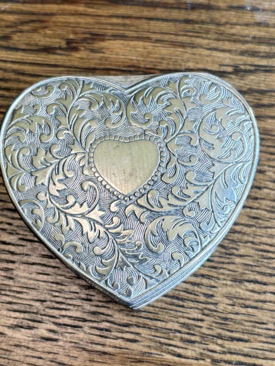 Godlinger Other - Godinger Silver Art Heart Shaped Trinket Box Velvet Lined Jewelry Keepsake Box